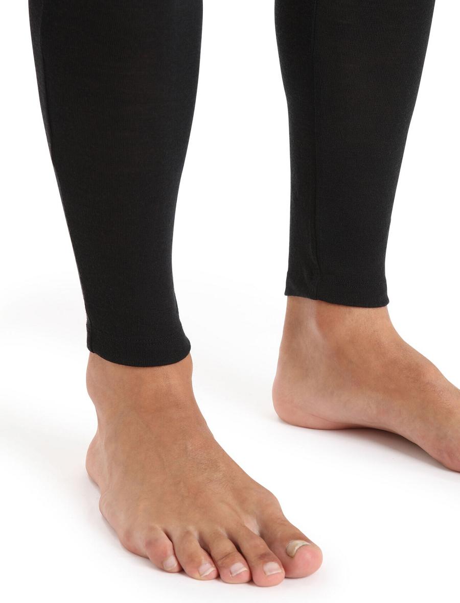 Base Layers Icebreaker Merino 175 Everyday Thermal Leggings With Fly Homme Noir | FR 1400ZUTG